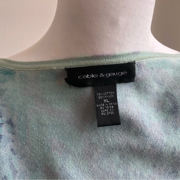 Cable & Gauge Soft Green Top - Picture 3 of 6